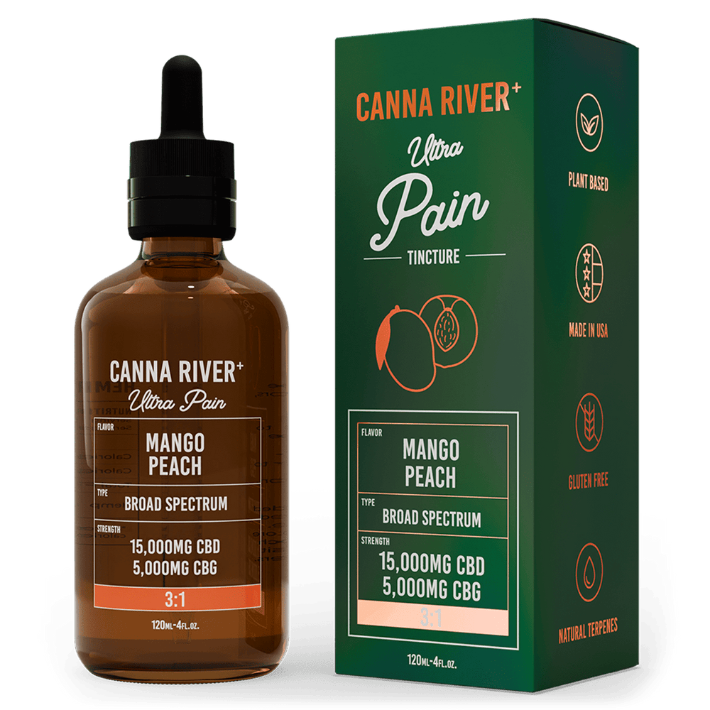 Ultra Pain CBD Oil Tincture | CBD for Pain | CBG | CBD + CBG | High Strength CBD | CBD Oil | Canna River Ultra Pain CBD Oil Tincture | CBD for Pain | CBG | CBD + CBG | High Strength CBD | CBD Oil | Canna River