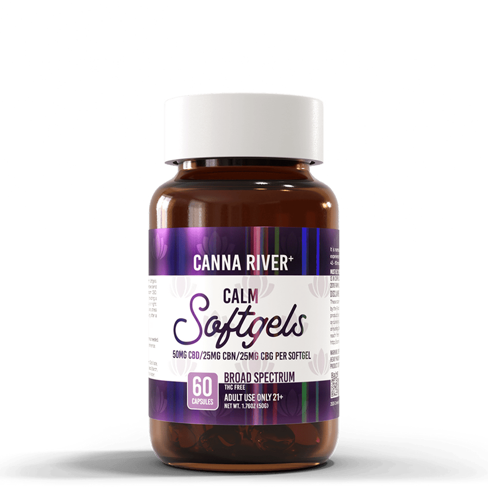 CBD Softgels For Sale | Best CBD Edibles | Calm Softgels | Vegan CBD | CBD  Capsules  Canna River