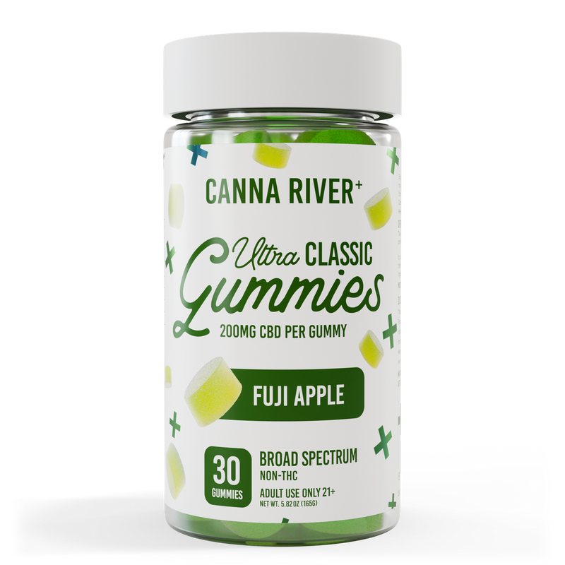 CBD Ultra Classic Gummies, Fuji Apple, 200mg CBD per gummy