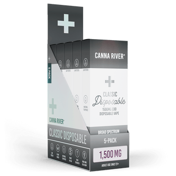 CBD Classic Disposable Vape Canna River Broad Spectrum (THC Free) 2 Gram / 5 Units 