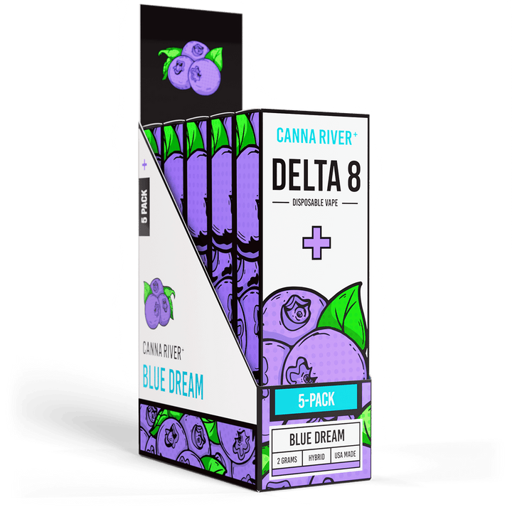 D8 Disposable Vape Canna River Delta 8 THC Blue Dream 2 Gram / 5 Units