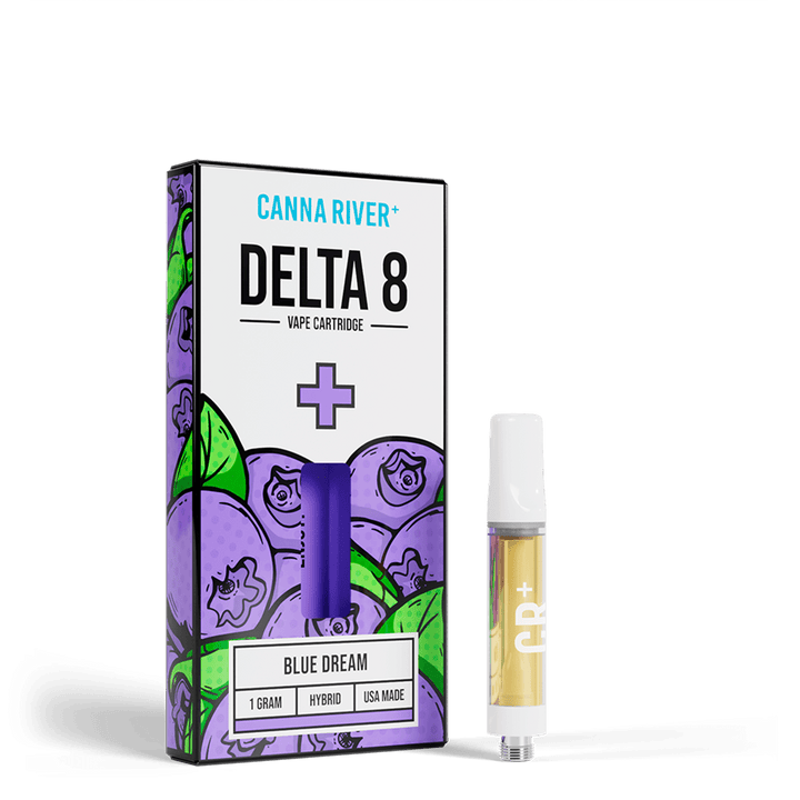 D8 Cartridge Vape Canna River Delta 8 THC Blue Dream 1 Gram / 1 Unit