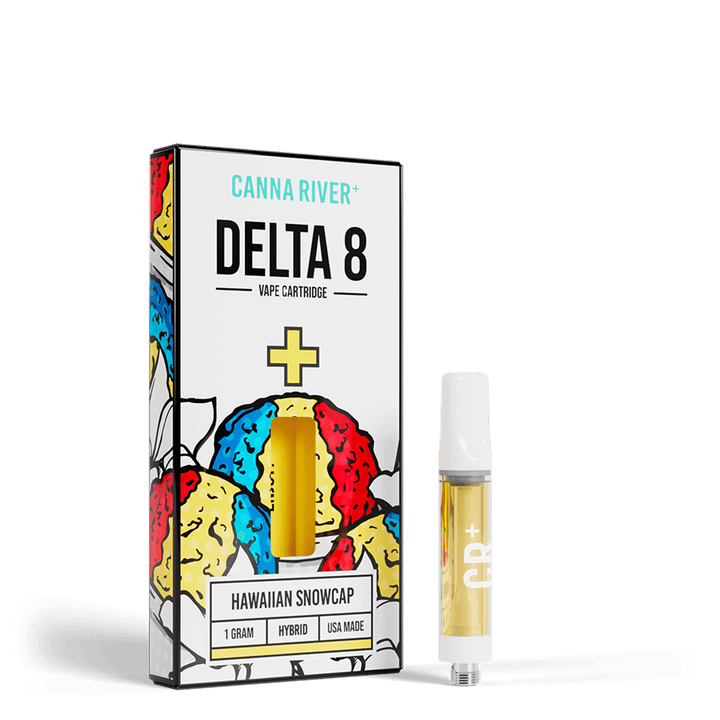 D8 Cartridge Vape Canna River Delta 8 THC Hawaiian Snowcap 1 Gram / 1 Unit