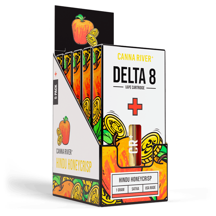 D8 Cartridge Vape Canna River Delta 8 THC Hindu Honeycrisp 1 Gram / 5 Units