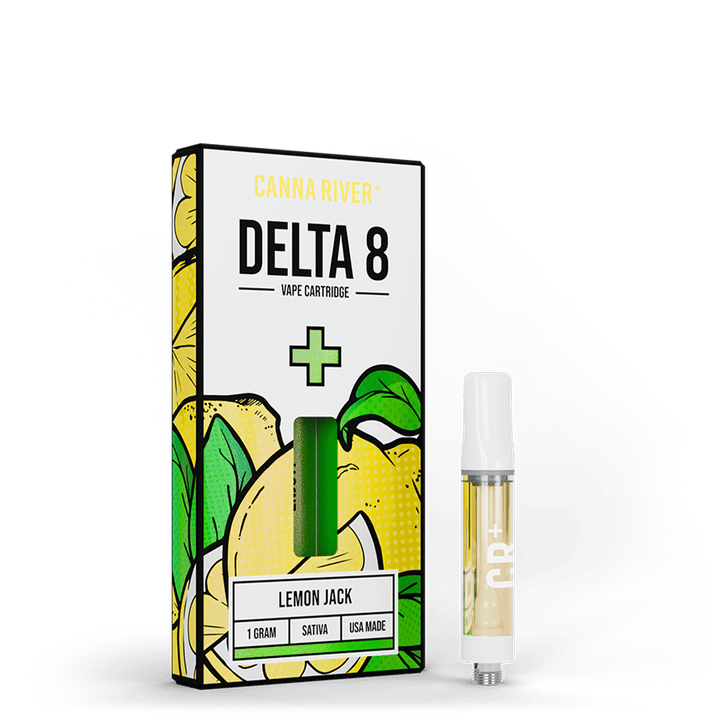 D8 Cartridge Vape Canna River Delta 8 THC Lemon Jack 1 Gram / 1 Unit