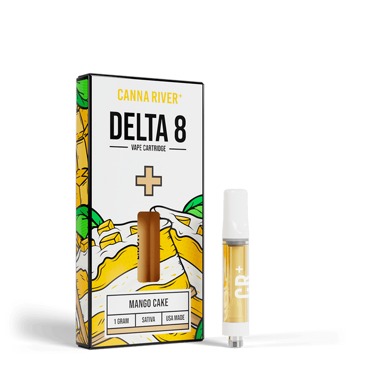 D8 Cartridge Vape Canna River Delta 8 THC Mango Cake 1 Gram / 1 Unit