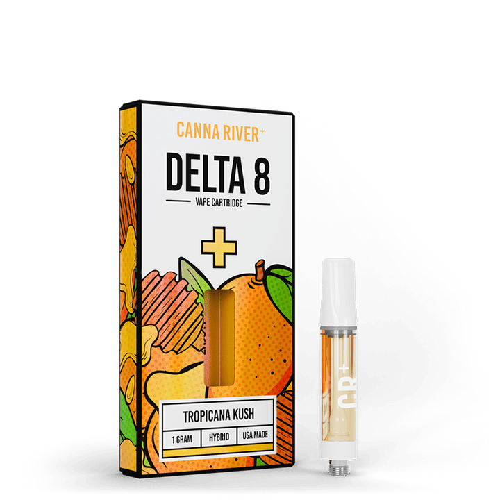 D8 Cartridge Vape Canna River Delta 8 THC Tropicana Kush 1 Gram / 1 Unit