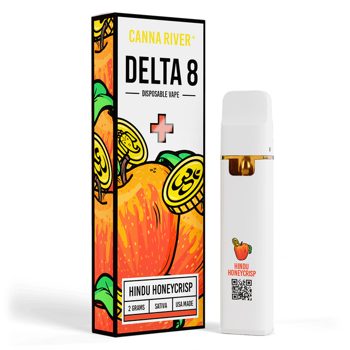 D8 Disposable Vape Canna River Delta 8 THC Hindu Honeycrisp 2 Grams / 1 Unit