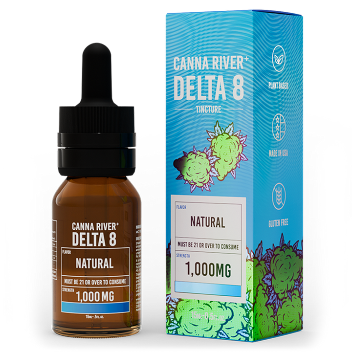 D8 Tincture Tincture Canna River Delta 8 THC Natural 1000mg / 15mL