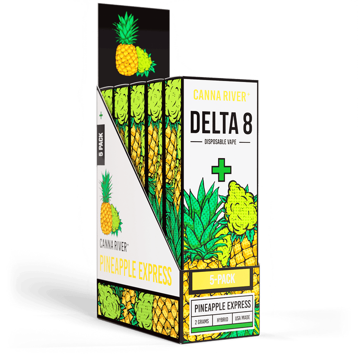 D8 Disposable Vape Canna River Delta 8 THC Pineapple Express 2 Gram / 5 Units