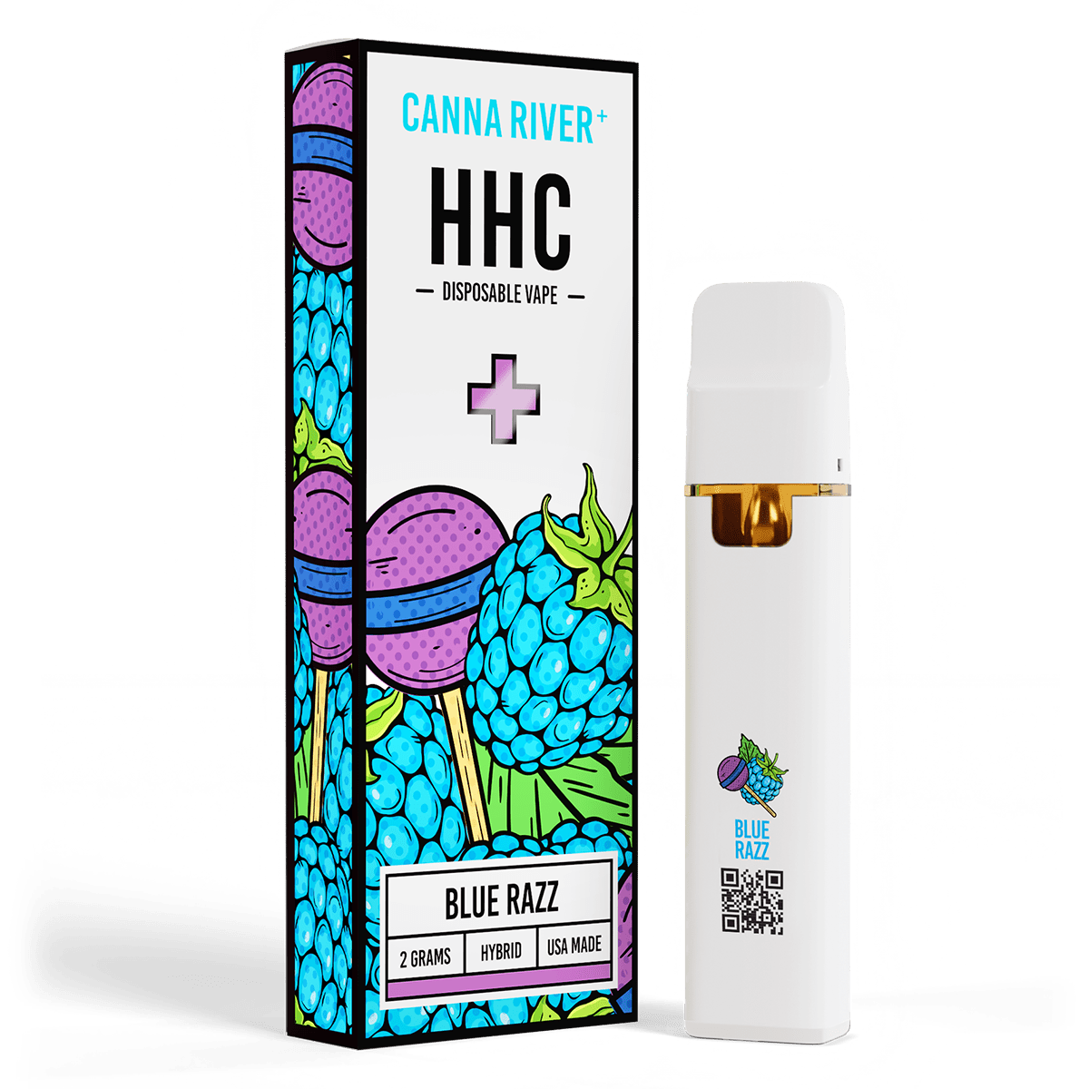 HHC Disposable Vape Canna River HHC Blue Razz 2 Grams / 1 Unit