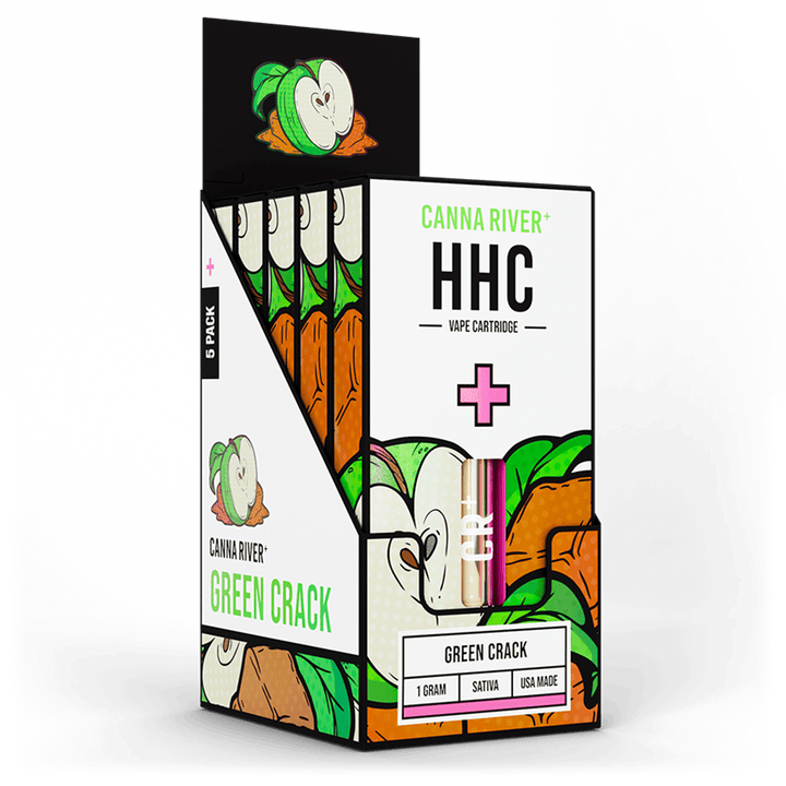 HHC Cartridge Vape Canna River HHC Green Crack 1 Gram / 5 Units