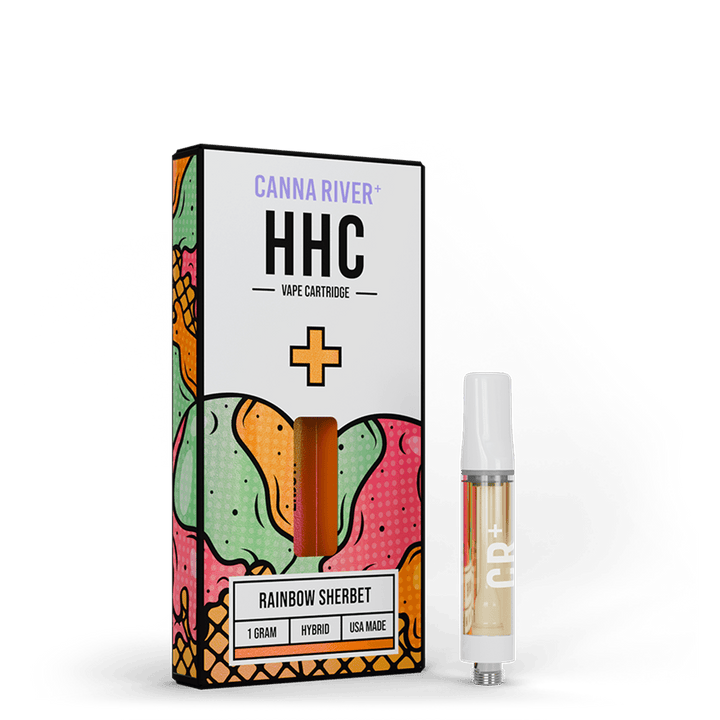 HHC Cartridge Vape Canna River HHC Rainbow Sherbet 1 Gram / 1 Unit