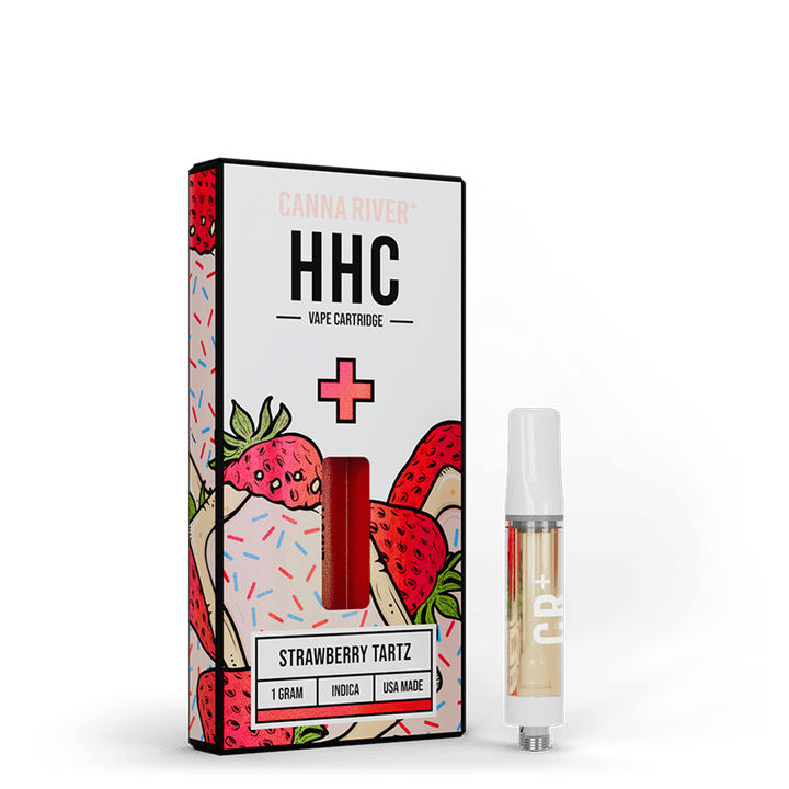HHC Cartridge Vape Canna River HHC Strawberry Tartz 1 Gram / 1 Unit