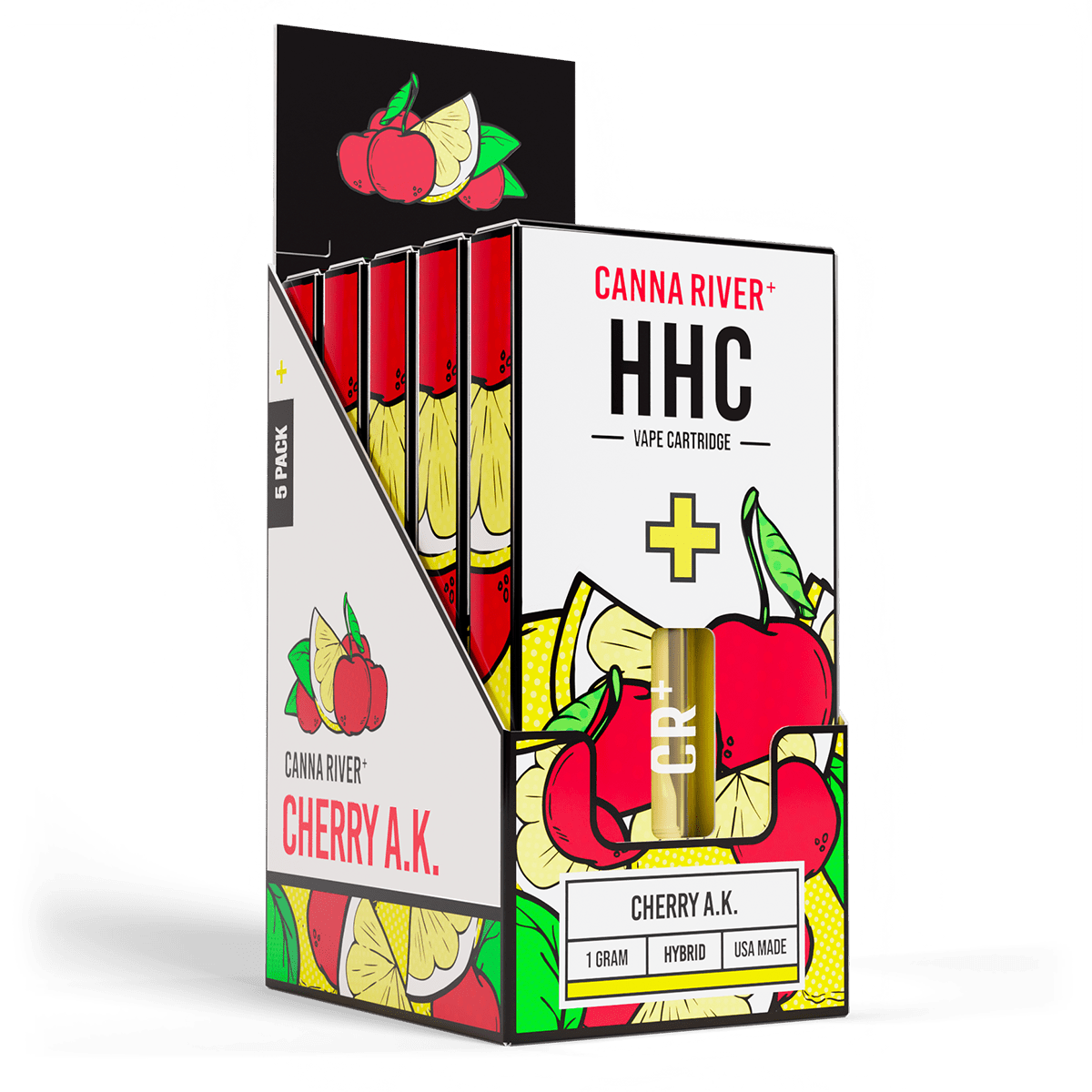 HHC Cartridge Vape Canna River HHC Cherry AK 1 Gram / 5 Units