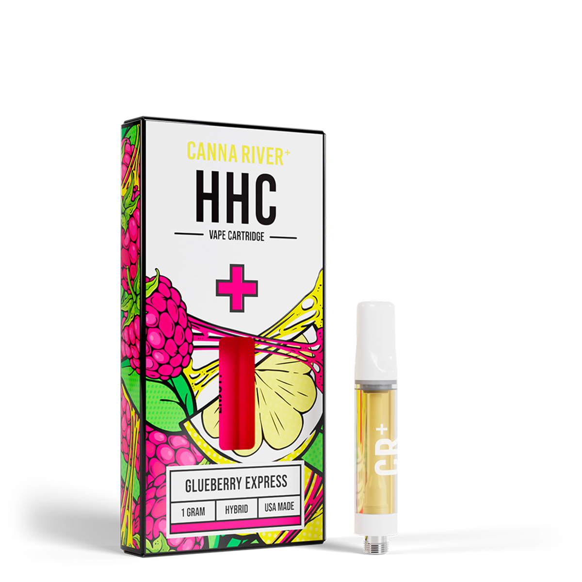 HHC Cartridge Vape Canna River HHC Glueberry Express 1 Gram / 1 Unit