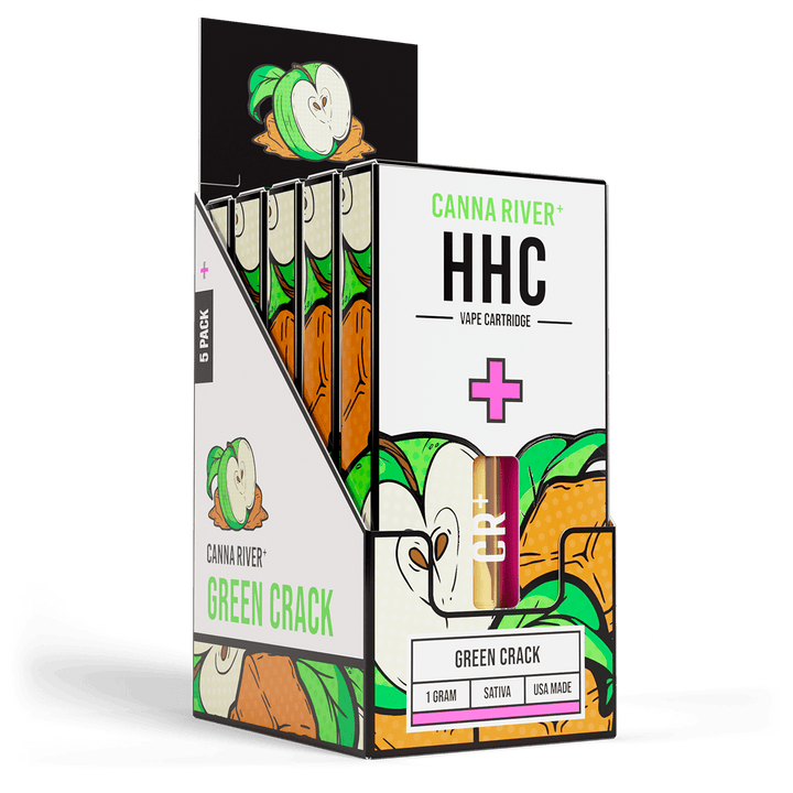 HHC Cartridge Vape Canna River HHC Green Crack 1 Gram / 5 Units