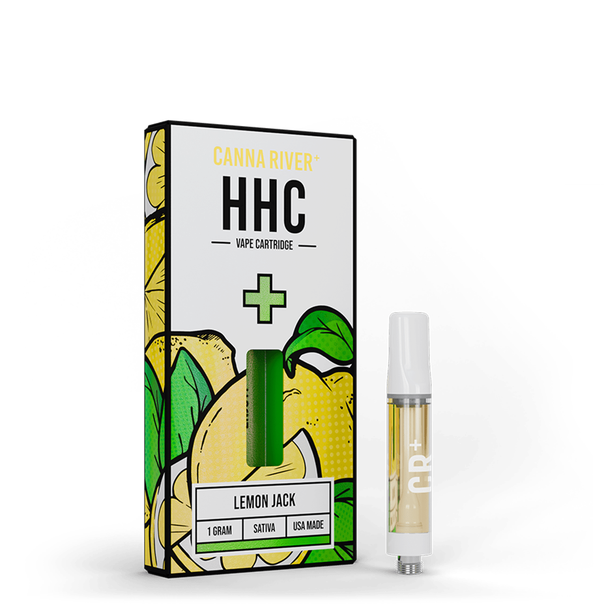 HHC Cartridge Vape Canna River HHC Lemon Jack 1 Gram / 1 Unit