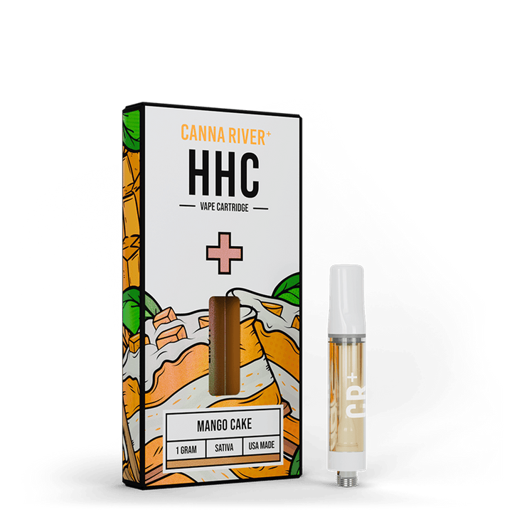 HHC Cartridge Vape Canna River HHC Mango Cake 1 Gram / 1 Unit
