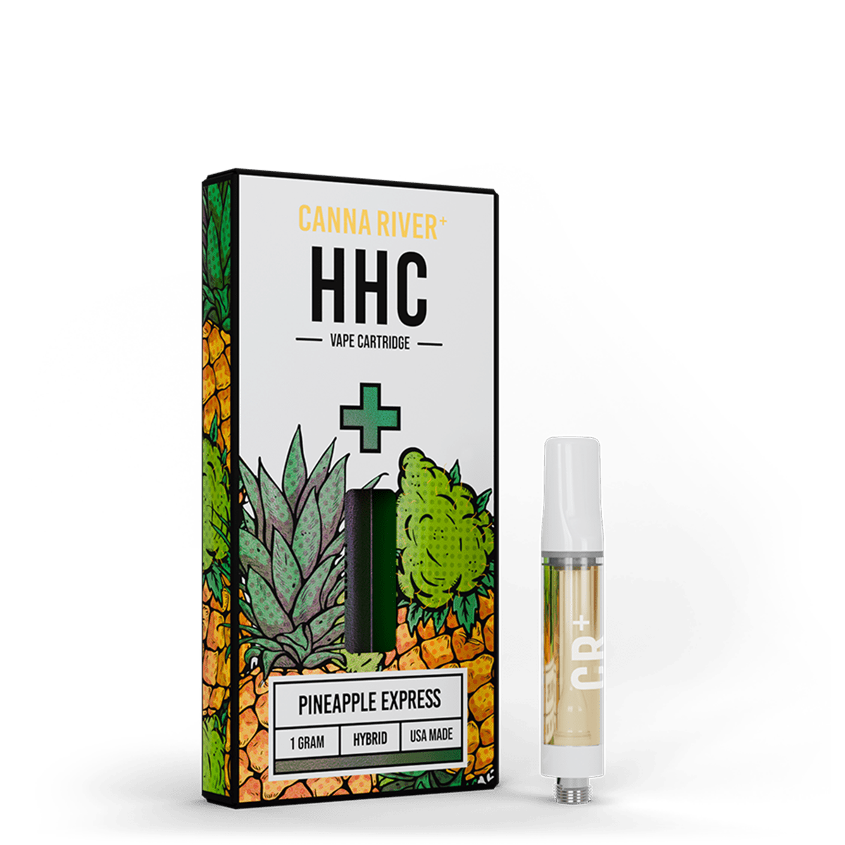HHC Cartridge Vape Canna River HHC Pineapple Express 1 Gram / 1 Unit