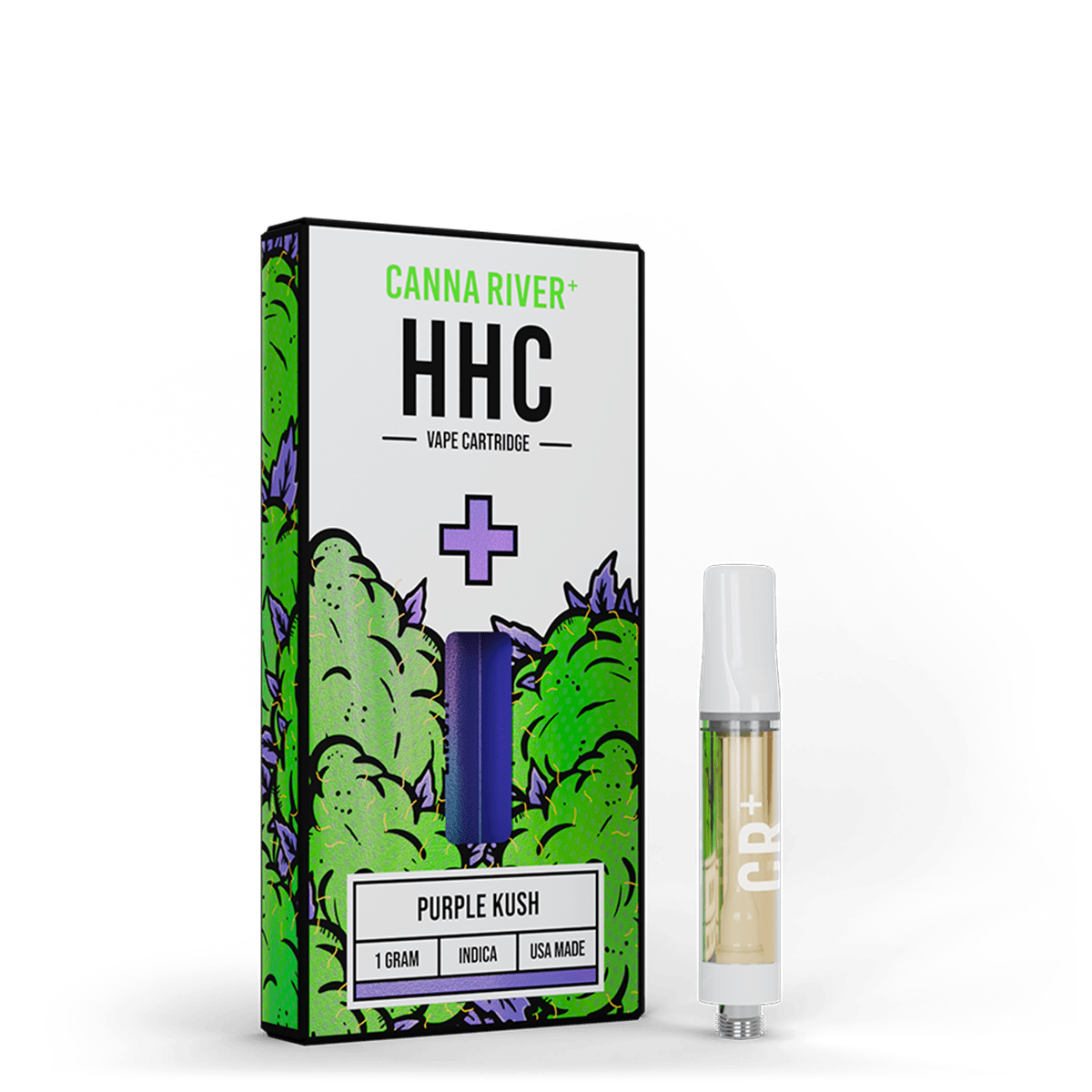 HHC Cartridge Vape Canna River HHC Purple Kush 1 Gram / 1 Unit