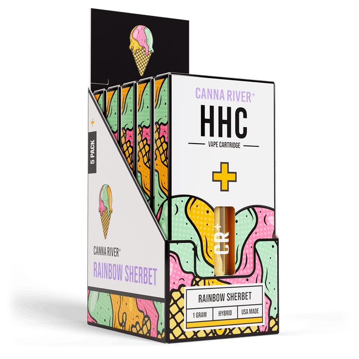 HHC Cartridge Vape Canna River HHC Rainbow Sherbet 1 Gram / 5 Units