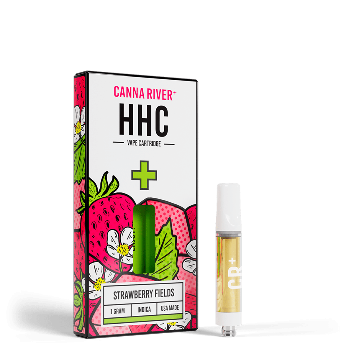 HHC Cartridge Vape Canna River HHC Strawberry Fields 1 Gram / 1 Unit