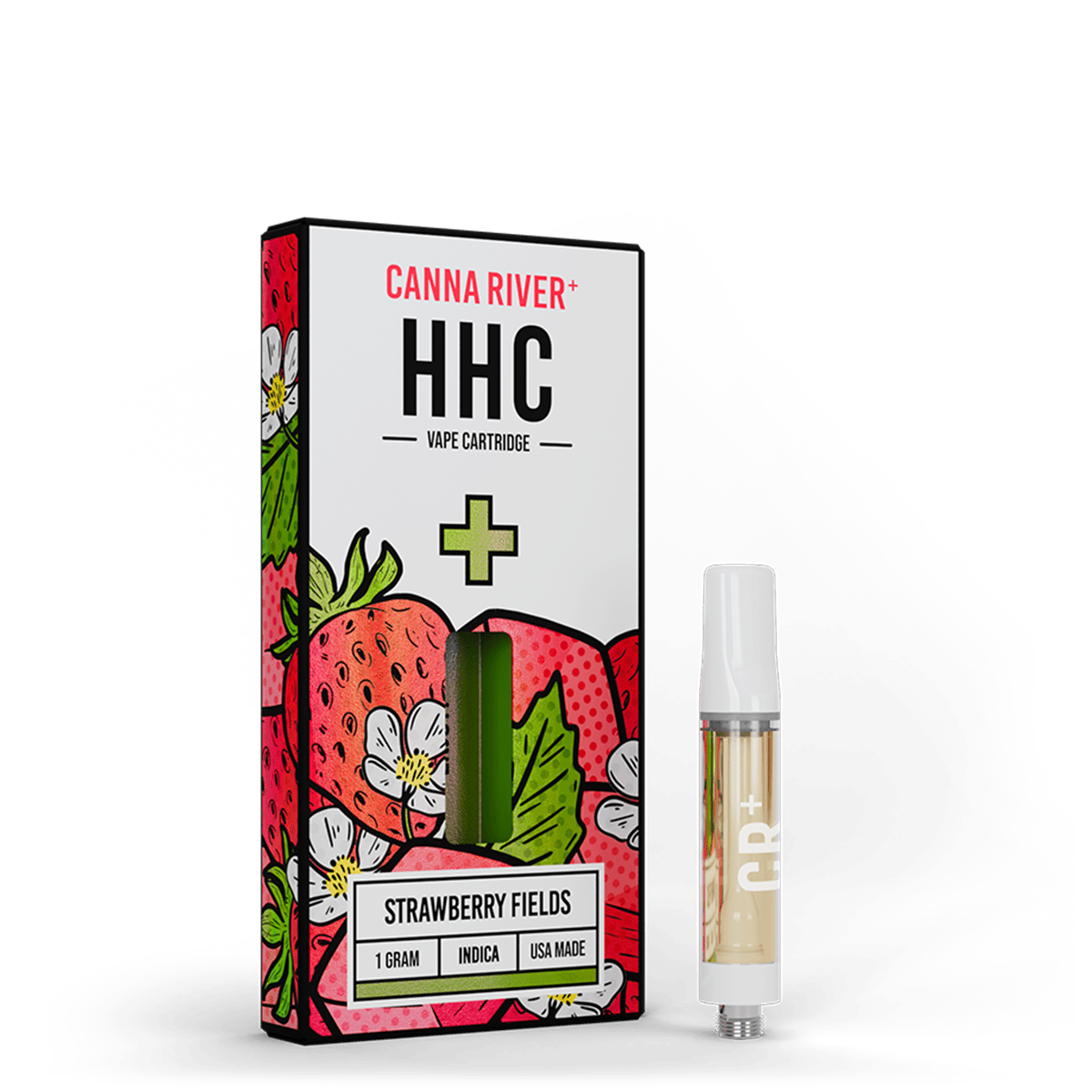 HHC Cartridge Vape Canna River HHC Strawberry Fields 1 Gram / 1 Unit