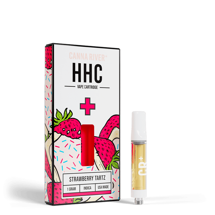 HHC Cartridge Vape Canna River HHC Strawberry Tartz 1 Gram / 1 Unit