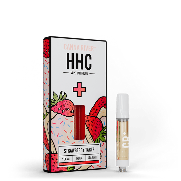 HHC Cartridge Vape Canna River HHC Strawberry Tartz 1 Gram / 1 Unit