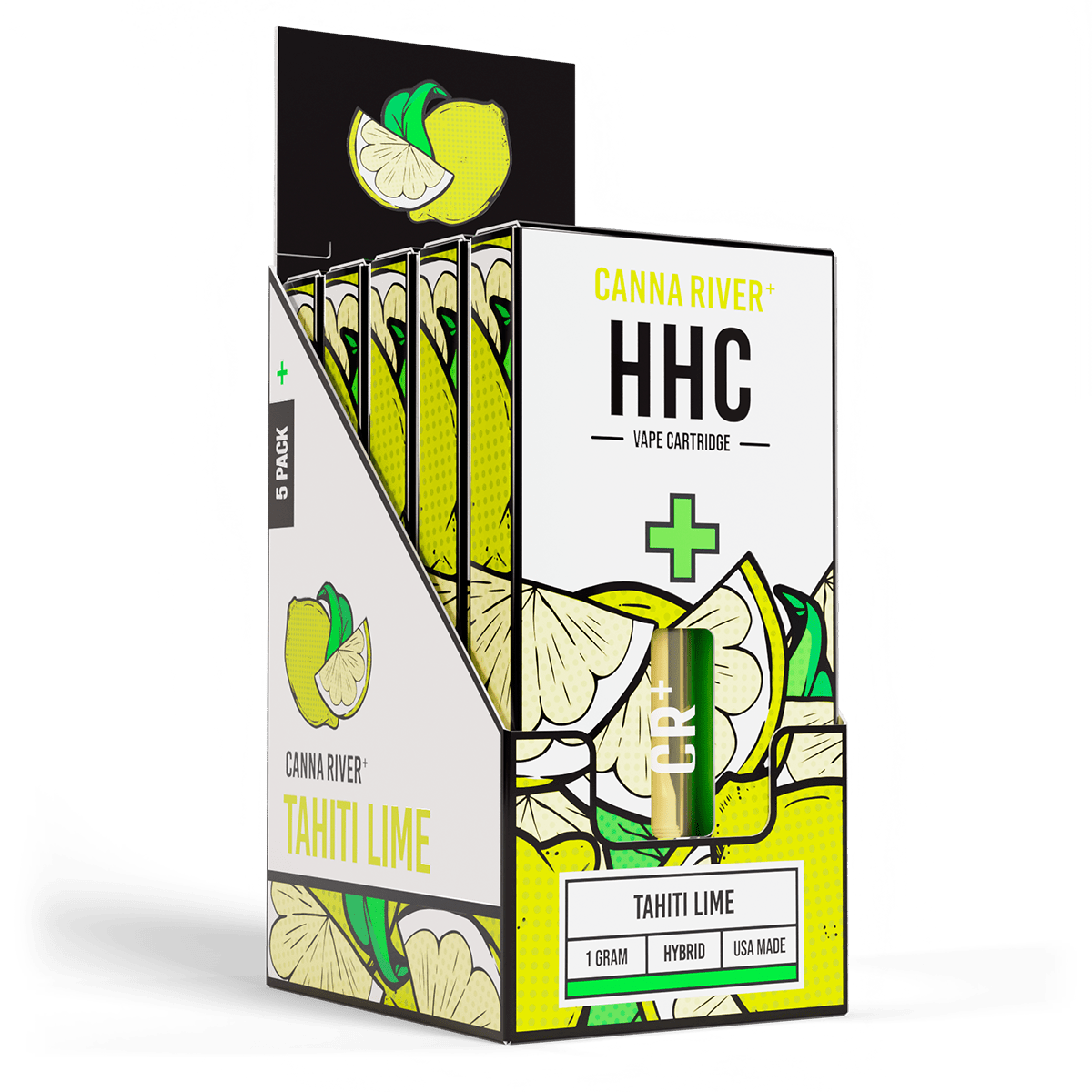 HHC Cartridge Vape Canna River HHC Tahiti Lime 1 Gram / 5 Units