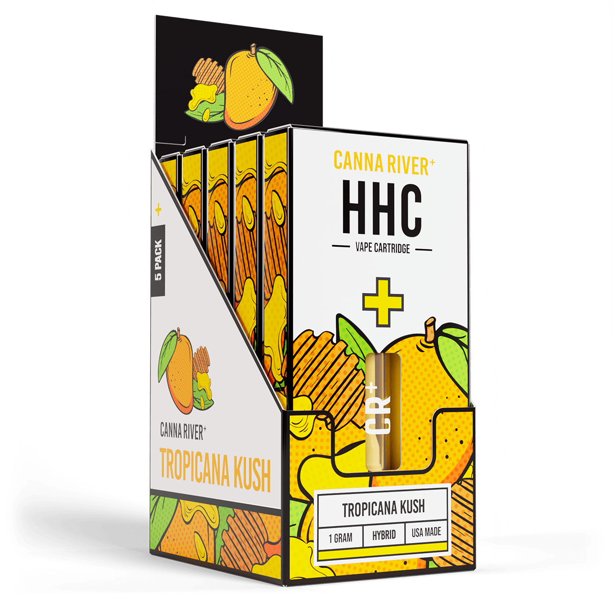 HHC Cartridge Vape Canna River HHC Tropicana Kush 1 Gram / 5 Units