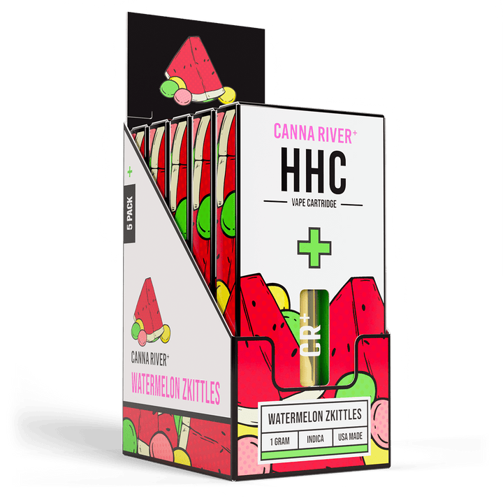 HHC Cartridge Vape Canna River HHC Watermelon Zkittles 1 Gram / 5 Units