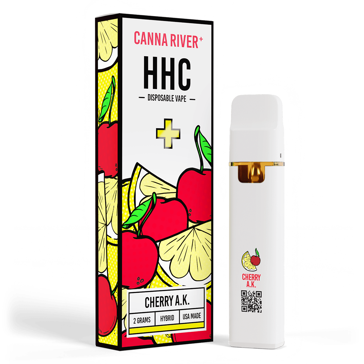 HHC Disposable Vape Canna River HHC Cherry A.K. 2 Grams / 1 Unit