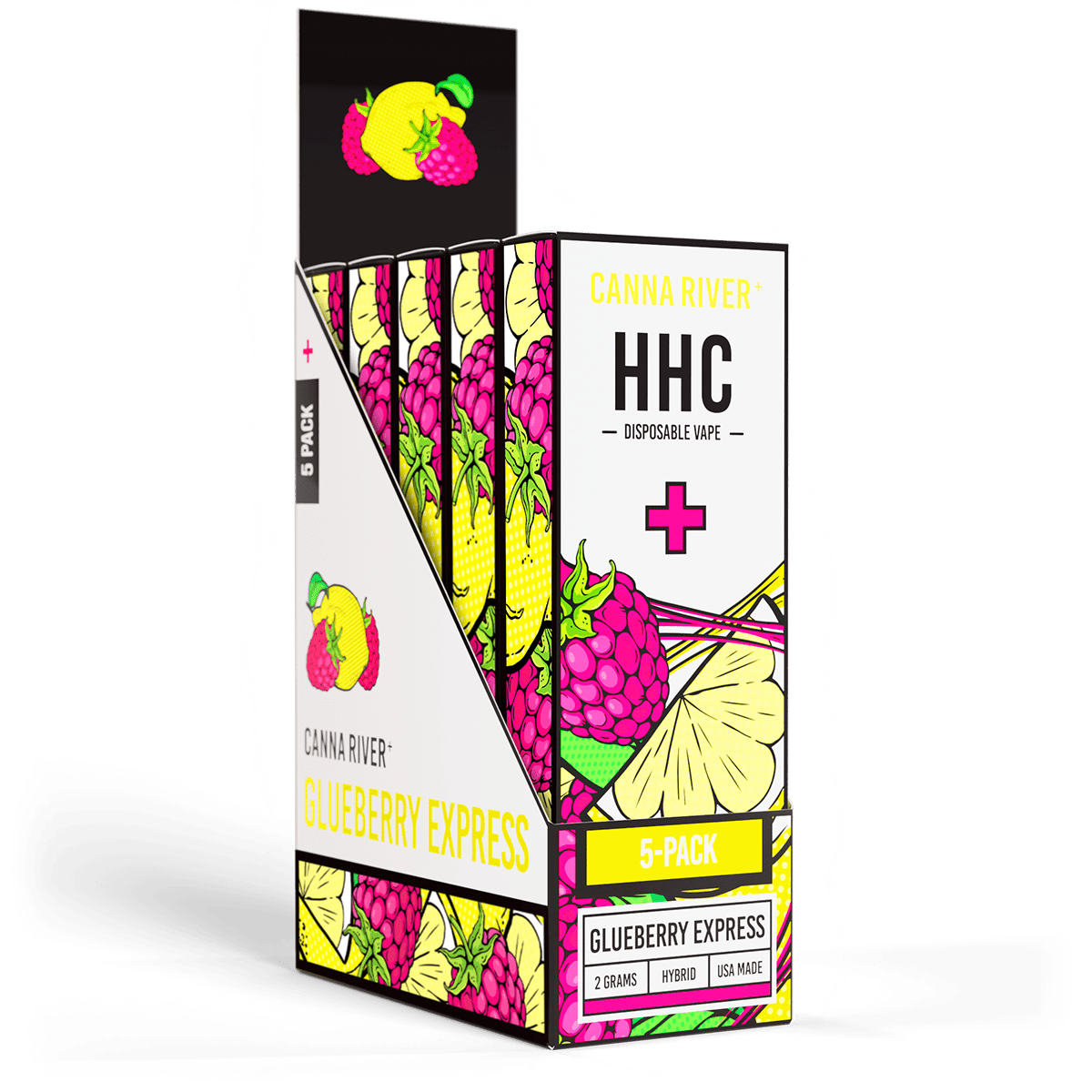HHC Disposable Vape Canna River HHC Glueberry Express 2 Grams / 5 Units