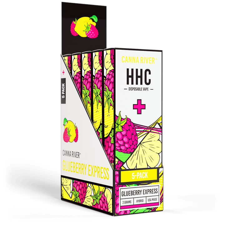 HHC Disposable Vape Canna River HHC Glueberry Express 2 Grams / 5 Units