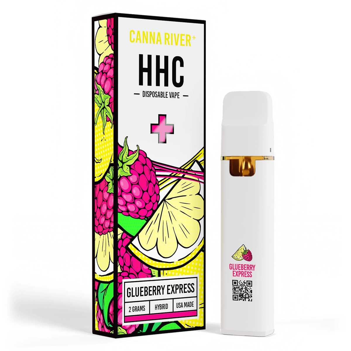 HHC Disposable Vape Canna River HHC Glueberry Express 2 Grams / 1 Unit