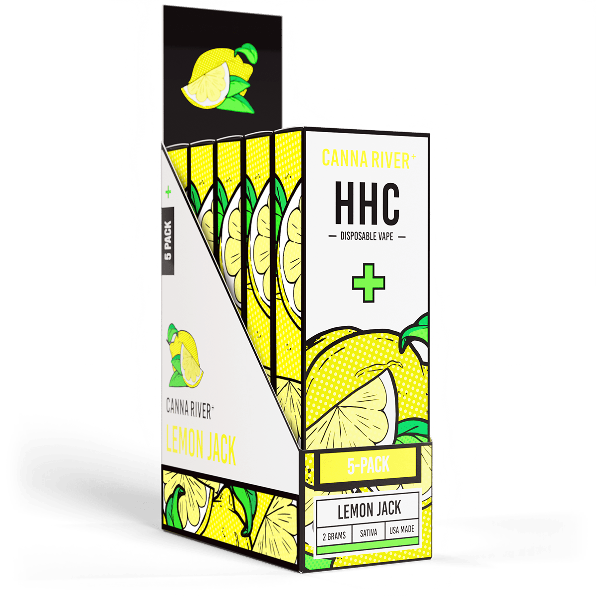 HHC Disposable Vape Canna River HHC Lemon Jack 2 Grams / 5 Units
