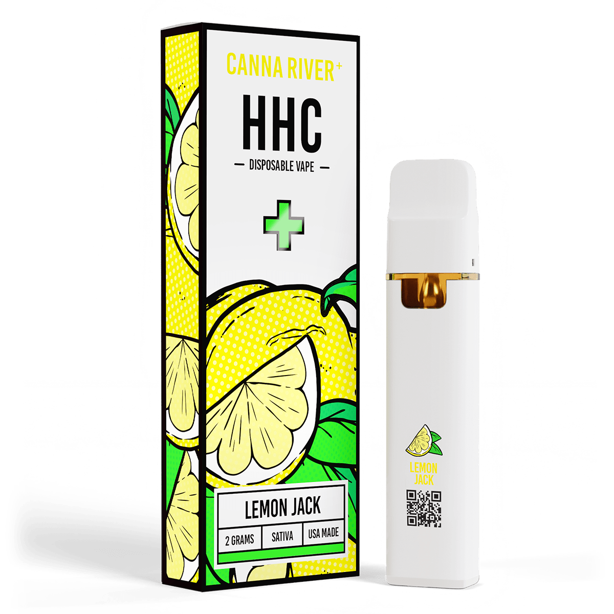 HHC Disposable Vape Canna River HHC Lemon Jack 2 Grams / 1 Unit