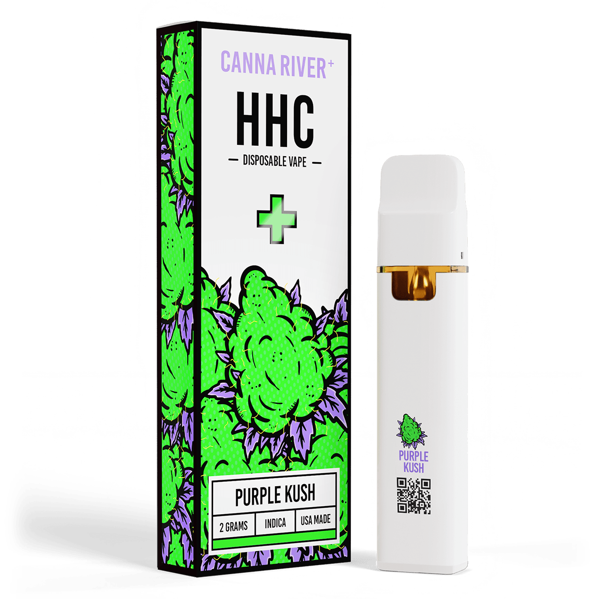 HHC Disposable Vape Canna River HHC Purple Kush 2 Grams / 1 Unit