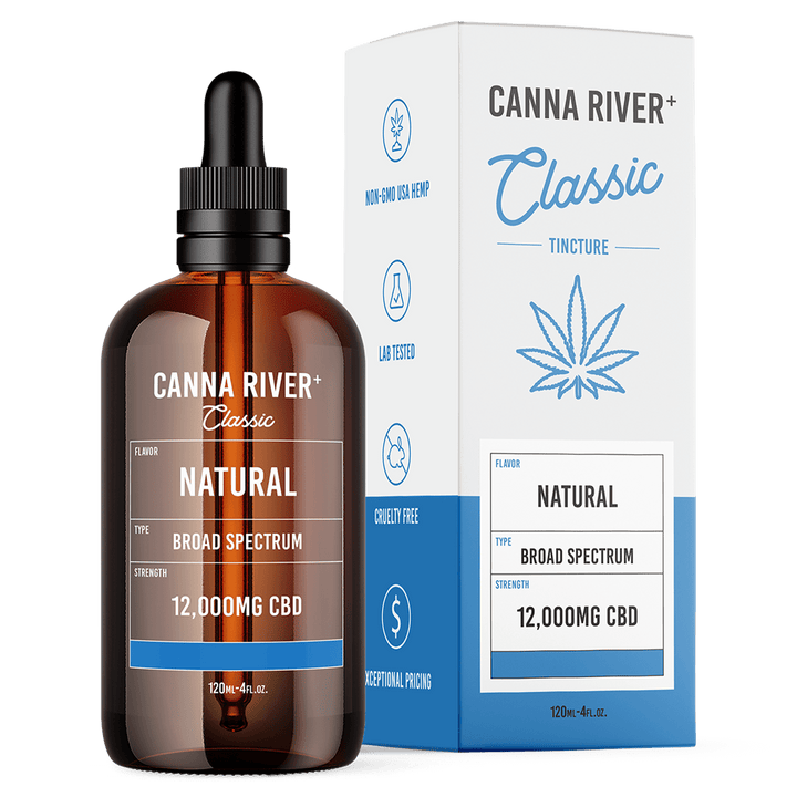 CBD Classic Tincture Tincture Canna River Broad Spectrum Natural 12000mg CBD / 120mL