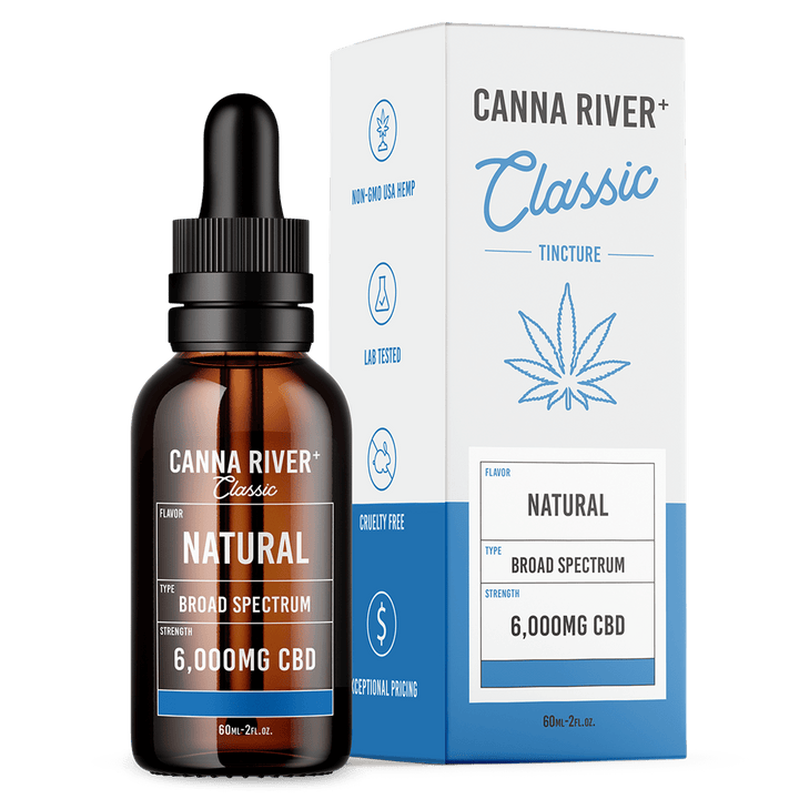 CBD Classic Tincture Tincture Canna River Broad Spectrum Natural 6000mg CBD / 60mL