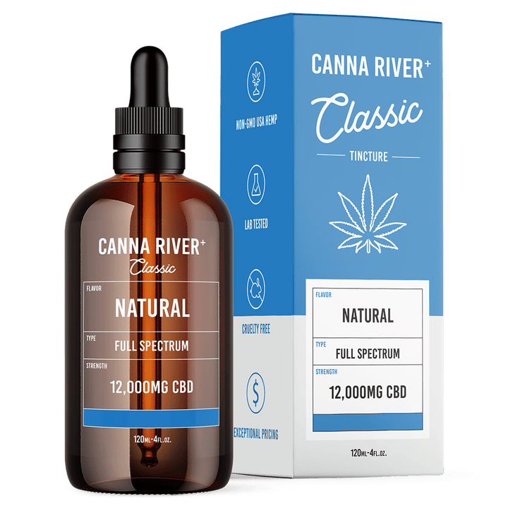 CBD Classic Tincture Tincture Canna River Full Spectrum Natural 12000mg CBD / 120mL