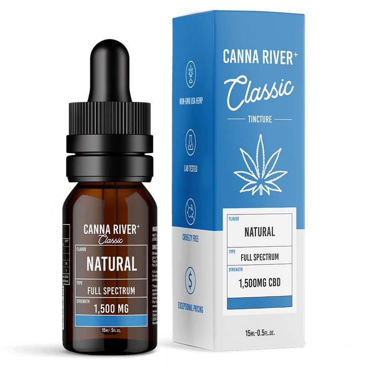 CBD Classic Tincture Tincture Canna River Full Spectrum Natural 1500mg CBD / 15mL