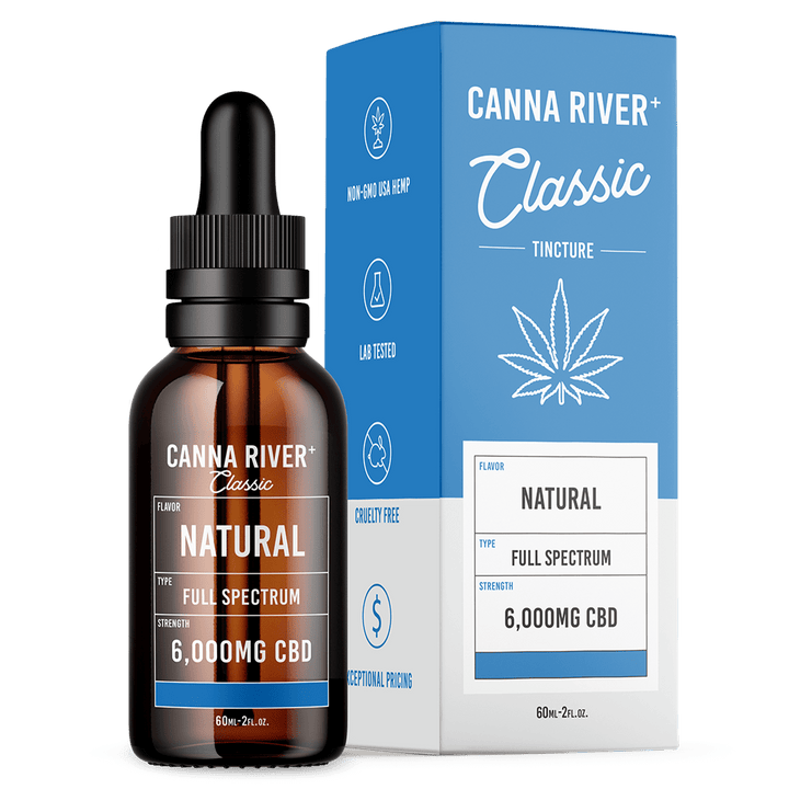 CBD Classic Tincture Tincture Canna River Full Spectrum Natural 6000mg CBD / 60mL