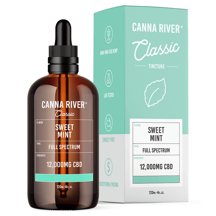 CBD Classic Tincture Tincture Canna River Full Spectrum Sweet Mint 12000mg CBD / 120mL